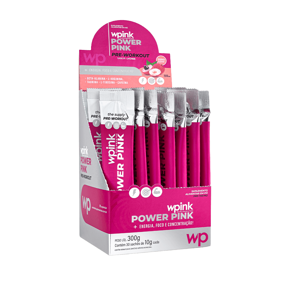 power pink de lichia - pré-treino - 300g - wp - foto 6